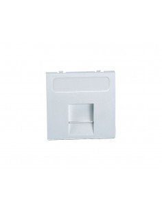 Módulo plano de 45x45 con antipolvo conector tipo Keystone y Systimax de Mmconecta