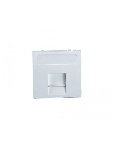 Módulo plano de 45x45 con antipolvo conector tipo Keystone y Systimax de Mmconecta