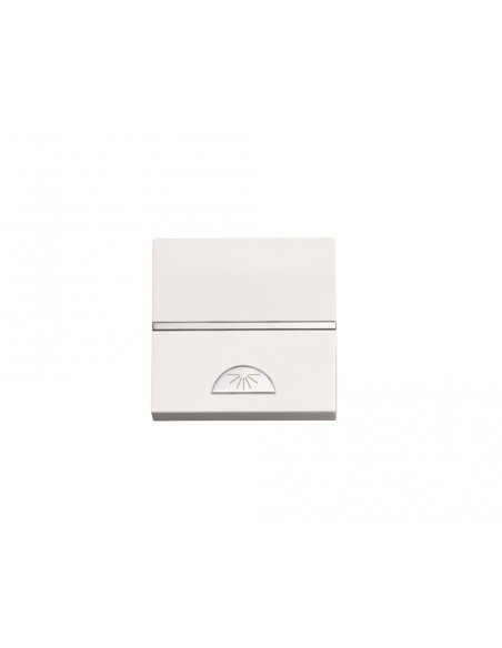 Pulsador ancho Blanco con símbolo de luz Serie Zenit N2204.2 BL de Niessen