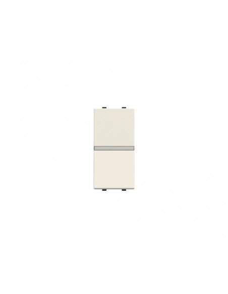 Pulsador estrecho sin grabar Blanco N2104.7  BL Serie Zenit de Niessen