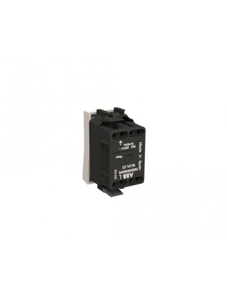 Pulsador estrecho sin grabar Blanco N2104.7  BL Serie Zenit de Niessen