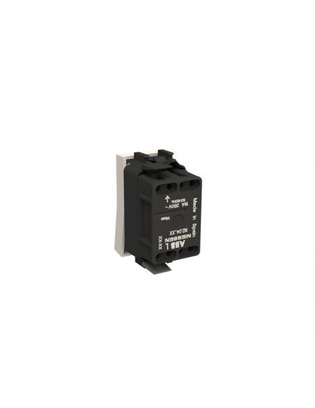 Pulsador estrecho sin grabar Blanco N2104.7  BL Serie Zenit de Niessen