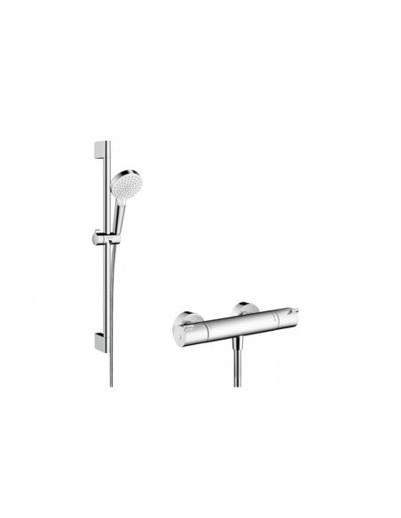 Set de ducha termostática Crometta Vario Ecostat 27812400 de Hansgrohe