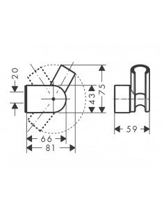 Soporte de ducha Porter Vario 28328000 de Hansgrohe 2
