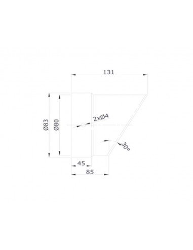 Terminal direccional en Inox 316 para calderas de condensación