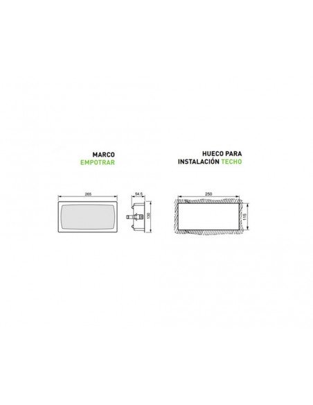 Marco para empotrar emergencias URA21Led PLUS 661720PL de Legrand