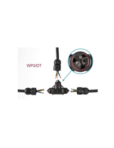 Conector estanco aéreo macho 2P+T WP3/M de Tekox