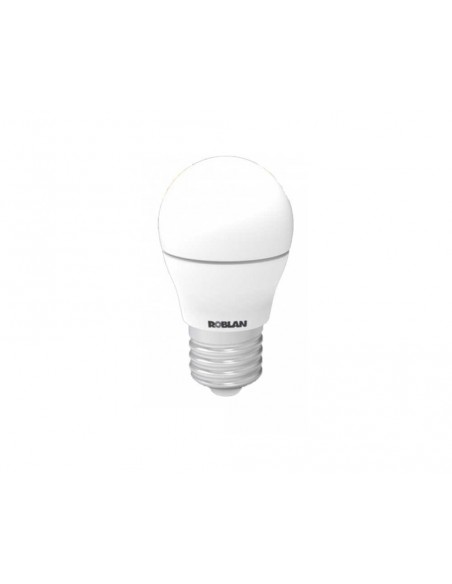 Bombilla Led esférica PC Mate 5W 3000K LEDA1505E27C de Roblan