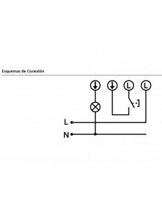 Pulsador táctil temporizado 2 hilos blanco PT.EMP.004 de Dinuy 2