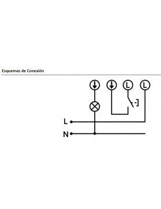 Pulsador táctil temporizado 2 hilos blanco PT.EMP.004 de Dinuy 2