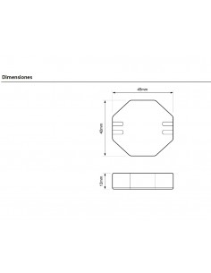 Regulador para bombillas Led 3 hilos RE.PLA.LE1 de Dinuy 2