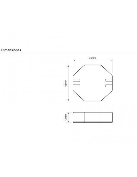 Regulador para bombillas Led 3 hilos RE.PLA.LE1 de Dinuy