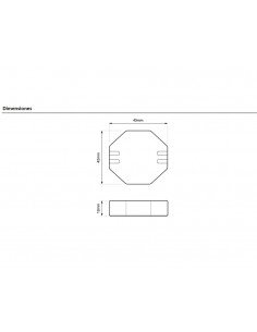 Regulador para bombillas Led 2 hilos RE PLA LE0 de Dinuy 2
