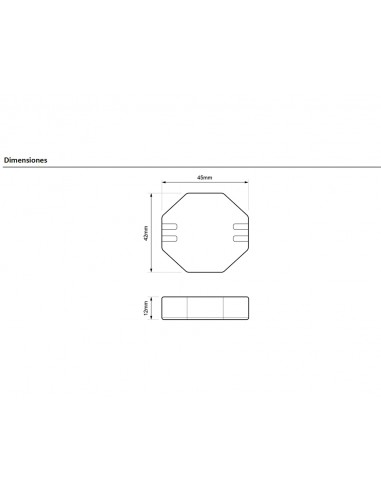 Regulador para bombillas Led 2 hilos RE PLA LE0 de Dinuy