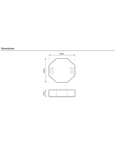 Regulador para bombillas Led 2 hilos RE PLA LE0 de Dinuy