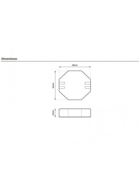 Regulador para bombillas Led 2 hilos RE PLA LE0 de Dinuy