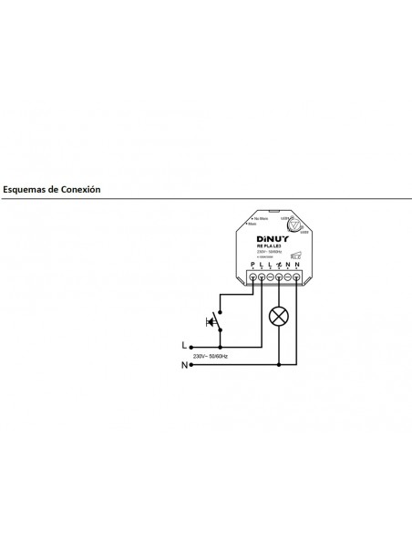 Regulador para bombillas Led con bornas RE PLA LE3 de Dinuy