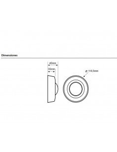 Detector de movimiento de techo DM TEC 001 de Dinuy 2