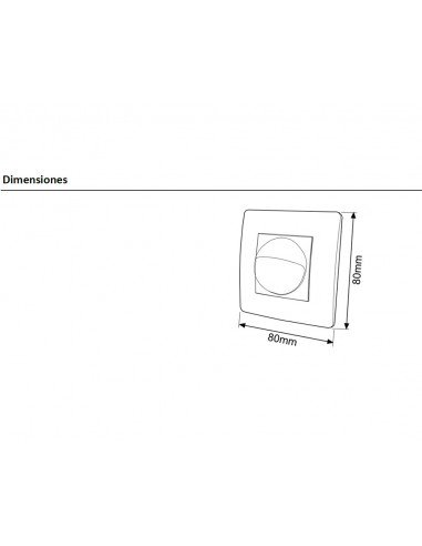 Detector de movimiento para caja universal 2 hilos DM CAM 003 de Dinuy