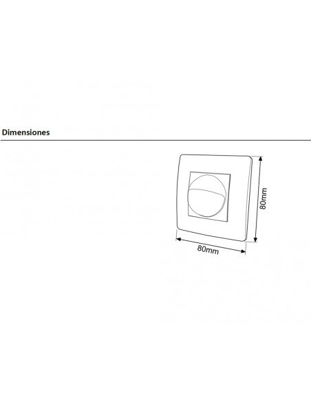 Detector de movimiento para caja universal 2 hilos DM CAM 003 de Dinuy