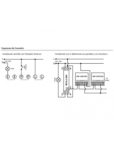 Detector de movimiento para caja universal 2 hilos DM CAM 003 de Dinuy