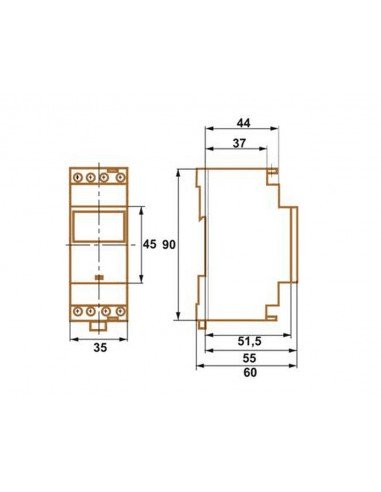 Interruptor horario digital semanal de Dinuy