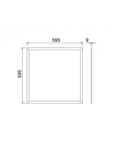 Panel Led empotrable ELIA PL 60X60 33W 4000K de Gewiss