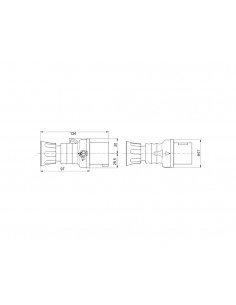 Clavija móvil recta HP IP44/IP54 de Gewiss 2