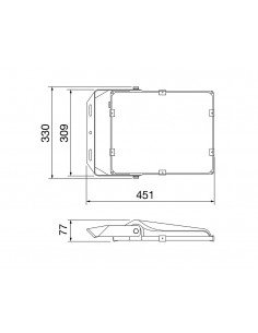 Proyector Led para exterior ELIA FL ASIMETRICO 4000K S ALONE C de Gewiss 2