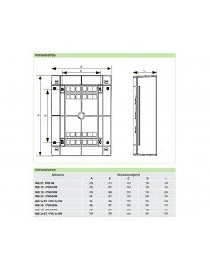 Armario de superficie con puerta ciega PNS de Chint Electrics 2