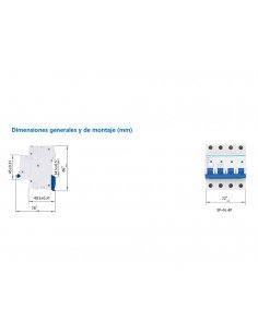 Interruptor automático 4P 6kA NB1-4 de Chint Electric 2