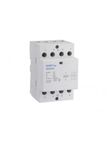 Contactor modular 4NA 40A/230V NCH8-40/40-230 de Chint Electric