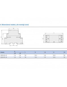 Contactor modular 4NA 40A/230V NCH8-40/40-230 de Chint Electric 2