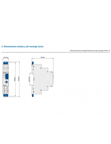 Minutero de escalera NJS3 de Chint Electric