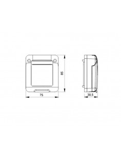 Funda estanca para 2 módulos GW27403 de Gewiss 2