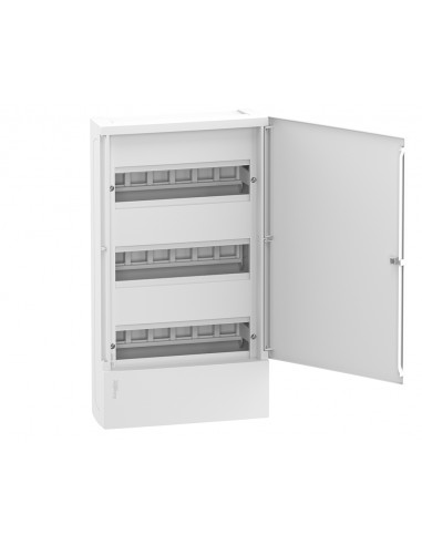 Armario de superficie 12 módulos por fila con puerta opaca RESI9 de Schneider