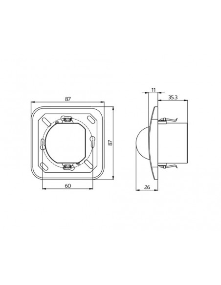 Detector de movimiento sonido indoor 180-R1 canal 92623 de Luxomat