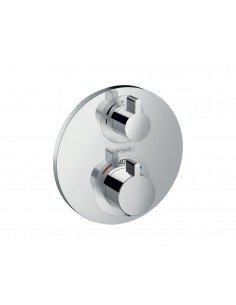 Grifo termostático empotrar 2 salidas Ecostat S 15758000 de Hansgrohe