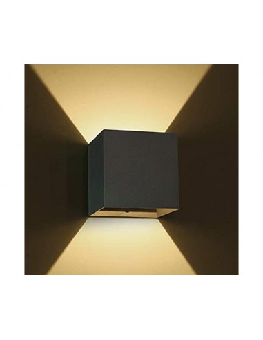 Aplique LED pared antracita 2x3w 3000K IP54 67398C/AN/W de One Light