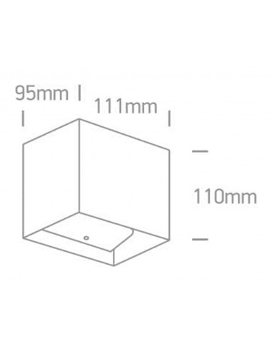 Aplique LED pared blanco 2x3w 3000K IP54 67398C/W/W de One Light
