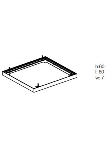 Kit para montar en superficie paneles 60X60...