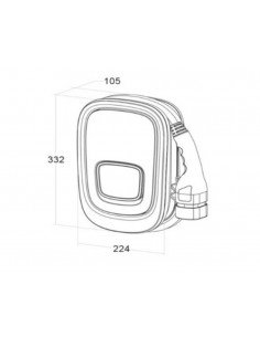 Estación de carga Viaris Uni monofásico 7,4KW 32A WIFI OB94U220HA1 de Orbis 2
