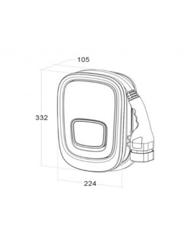 Estación de carga Viaris Uni monofásico 7,4KW 32A WIFI OB94U220HA1 de Orbis