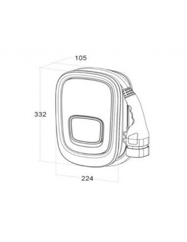 Estación de carga Viaris Uni monofásico 7,4KW 32A WIFI OB94U220HA1 de Orbis