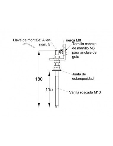 Juego de fijación atornillada a correas de acero (10 uds) S01.1 de Sunfer