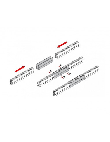 Juego de unión perfil G1 (2ud) UG1 de Sunfer