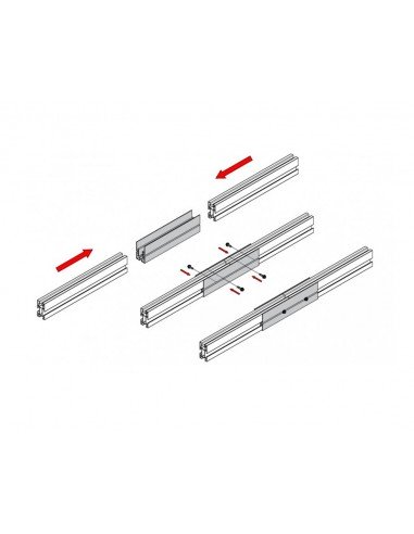 Juego de unión perfil G1 (2ud) UG1 de Sunfer