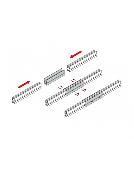 Juego de unión perfil G1 (2ud) UG1 de Sunfer