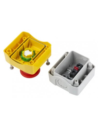 Seta de emergencia 1NC montaje superficial girar para desenclavar XALK178 de Schneider