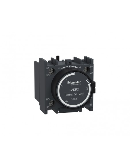 Bloque de contactos temporizados 1NA+1NC 1-30 seg. LADR2 de Schneider
